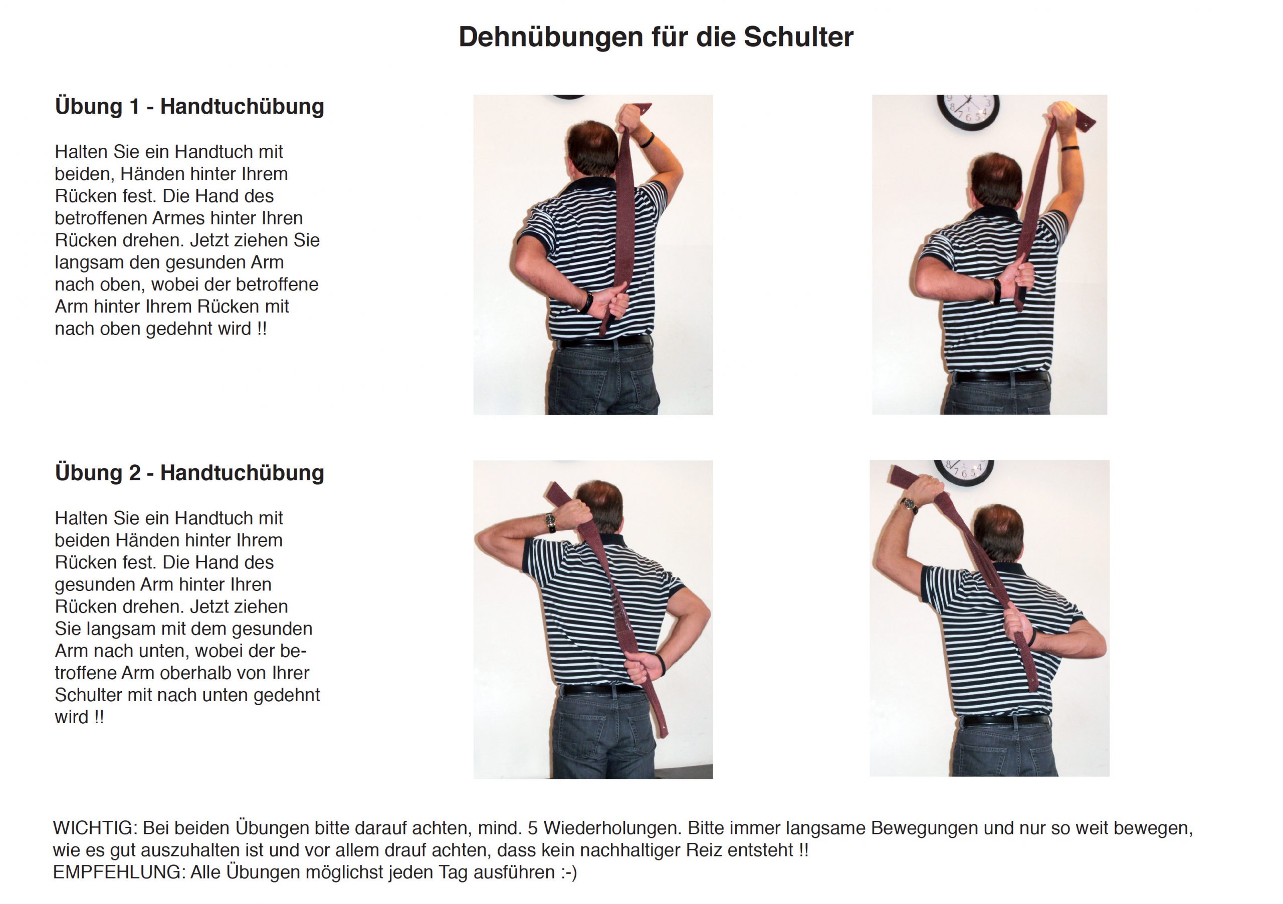 Schulter Dehnungen